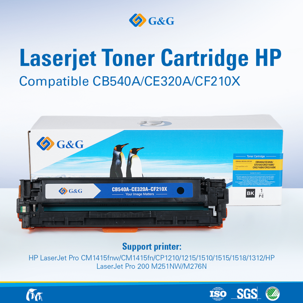 Tinta Toner G&G Compatible HP CB540-3A printer HP CM1415/CP1210/M251