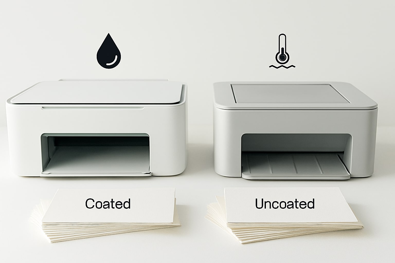 Ilustrasi kompatibilitas kertas dengan printer inkjet dan laser