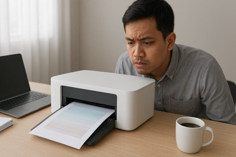 Cara mengatasi hasil cetak bergaris dan pudar pada printer kantor, panduan perbaikan printer rumahan dan kantor dengan langkah sederhana