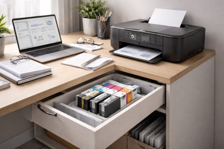Cara menyimpan ink cartridge agar tidak cepat kering di meja kerja dengan printer inkjet