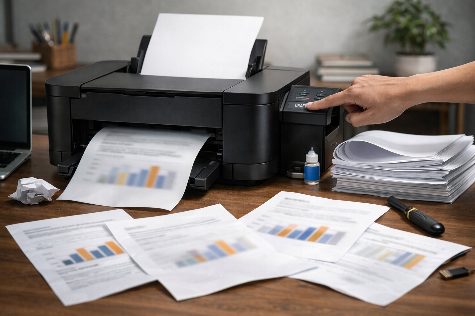 Penyebab hasil print buram meski printer masih menyala normal