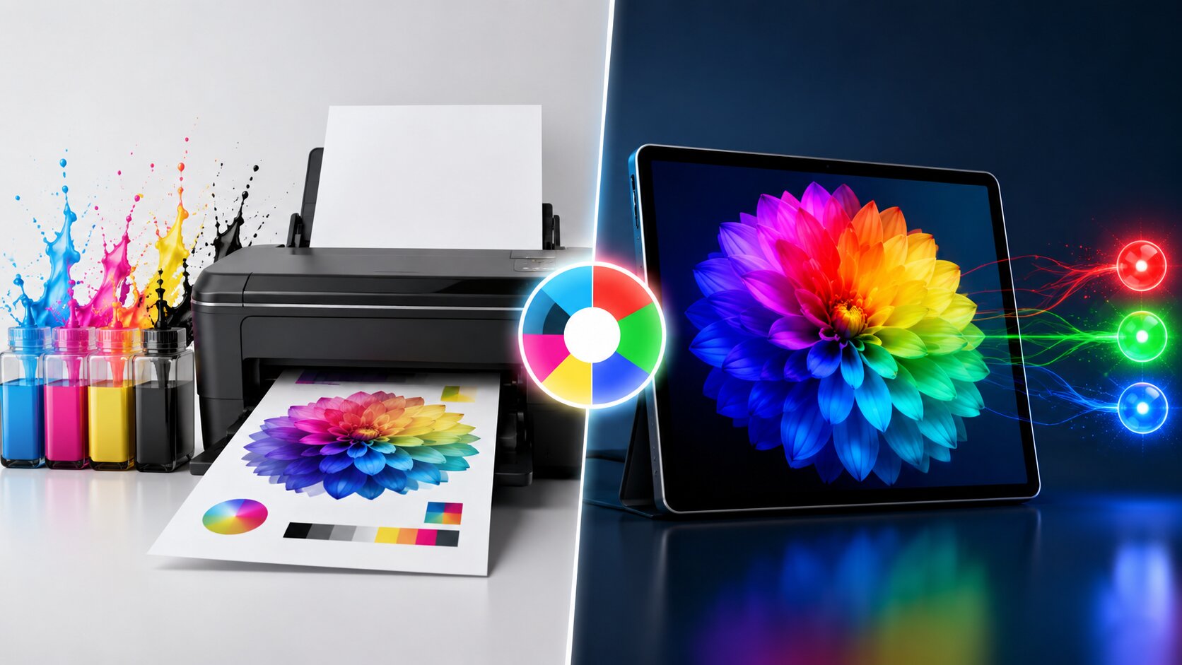 Perbedaan CMYK dan RGB untuk cetak dan tampilan digital