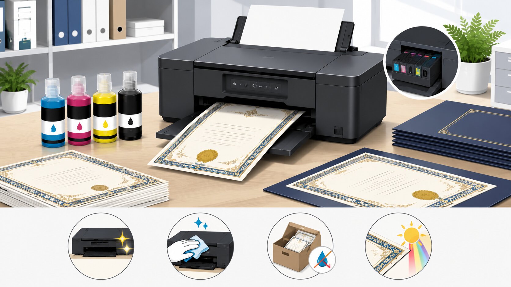 Tips print ijazah agar hasil tajam tahan lama dan tidak mudah pudar